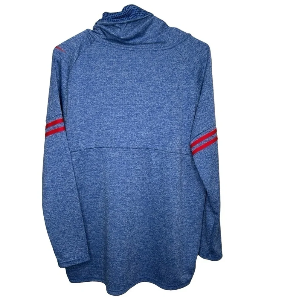 New England Patriots Nike Dri Fit Cowl Neck Pullover Womens Large Blue